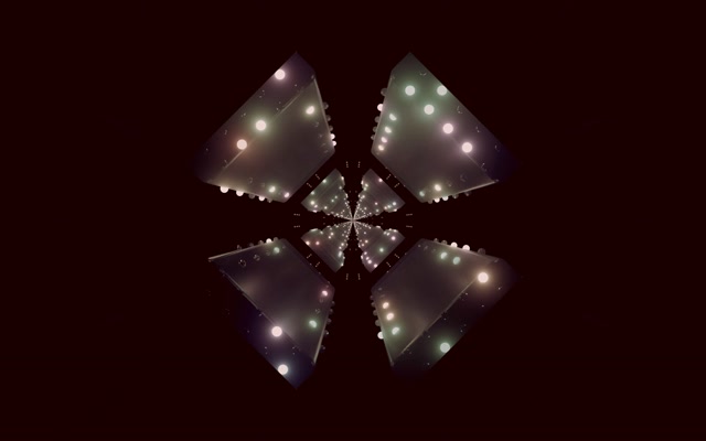 Neon Tunnel Fraktal Kaleidoskop VJLoops 16:10 Macbook 60fps Pauseskærm