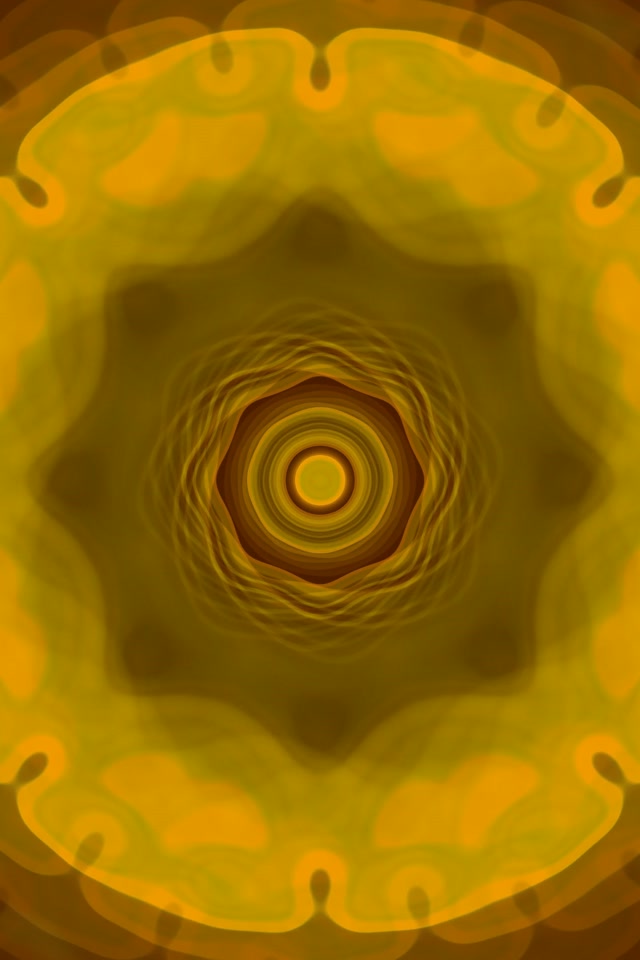 Concentric Golden Neon Tunnel 9:16 Portrait 60fps VJ Loop Screensaver