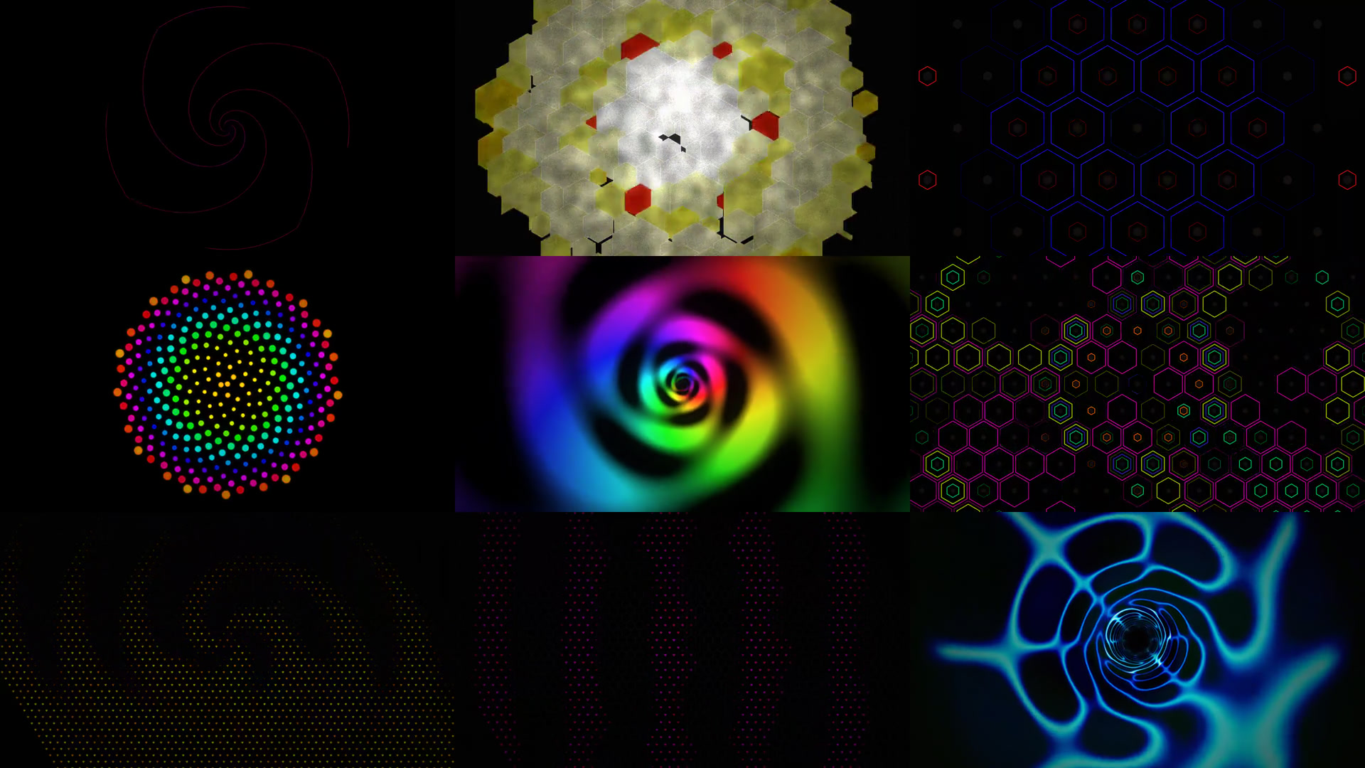 Neon Geometry VJ Loop Pack - 4K 60fps