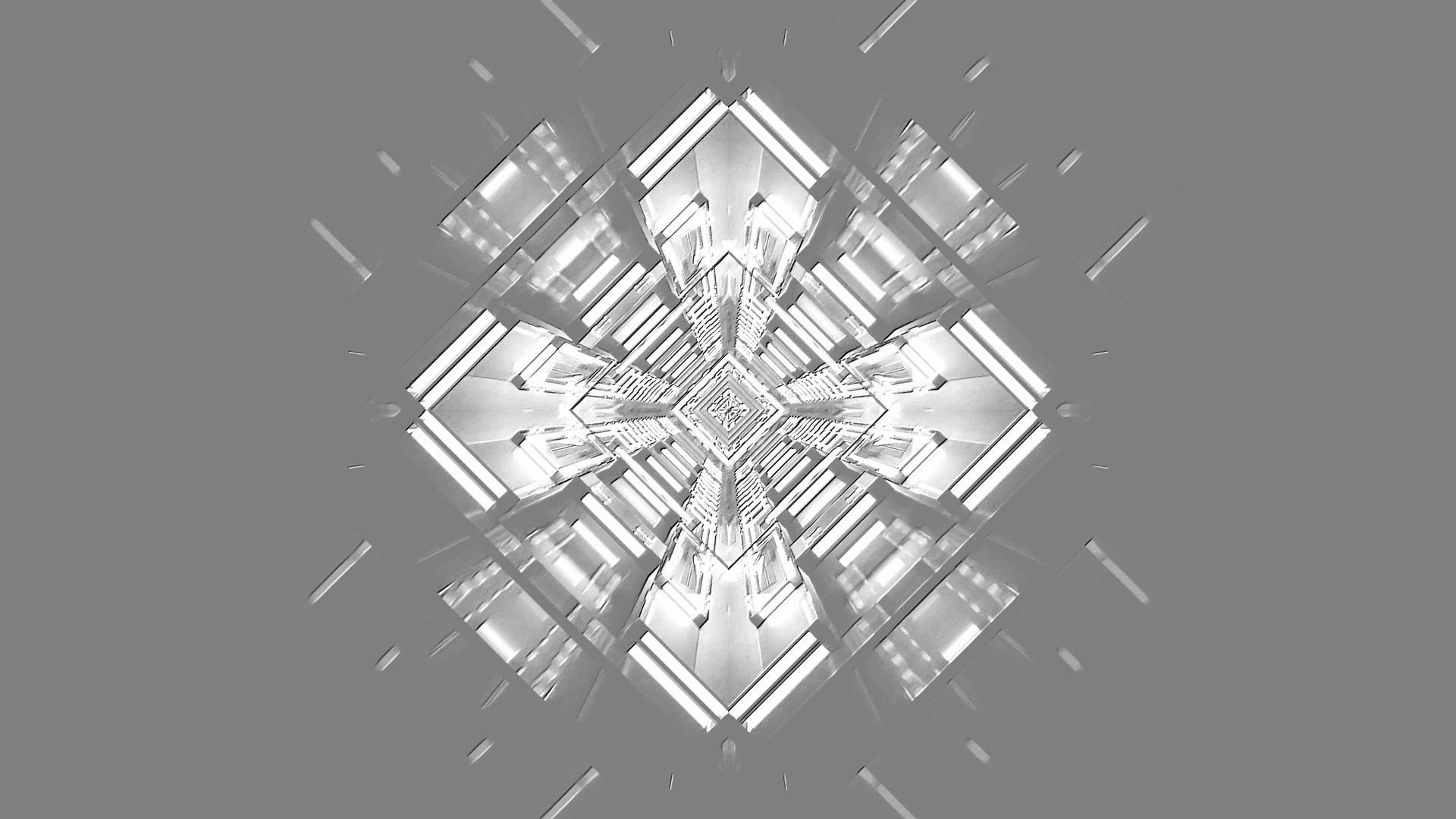 Silber Neon Tunnel Bildschirmschoner 4K UHD 60fps Vj Loop PC