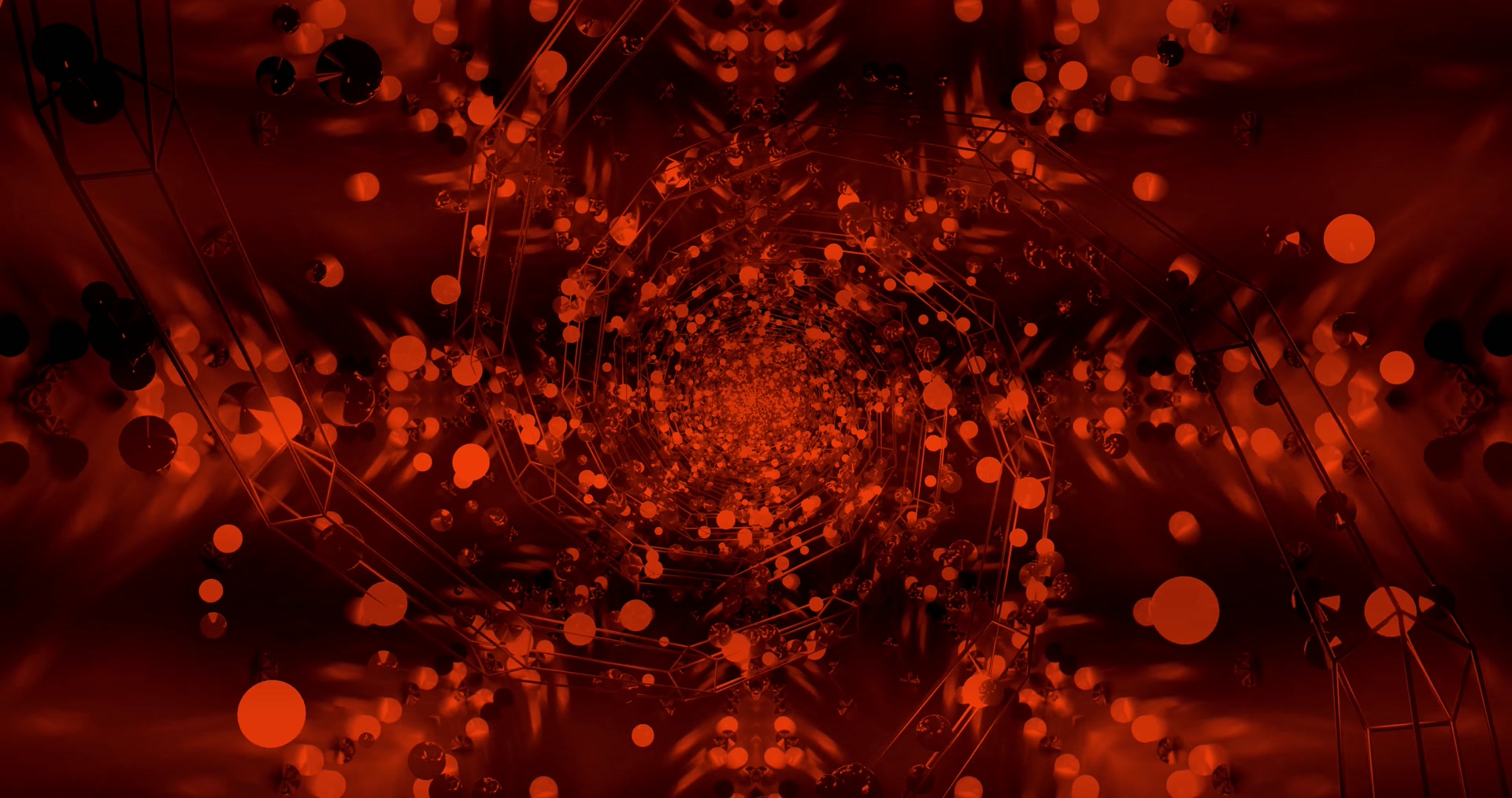 4k uhd rot orange neon tunnel bildschirmschoner windows 11 vj loop 60fps