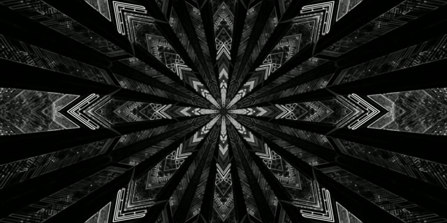 Black Neon Tunnel Screensaver 2:1 Univisium 60fps VJ Loop PC Laptop