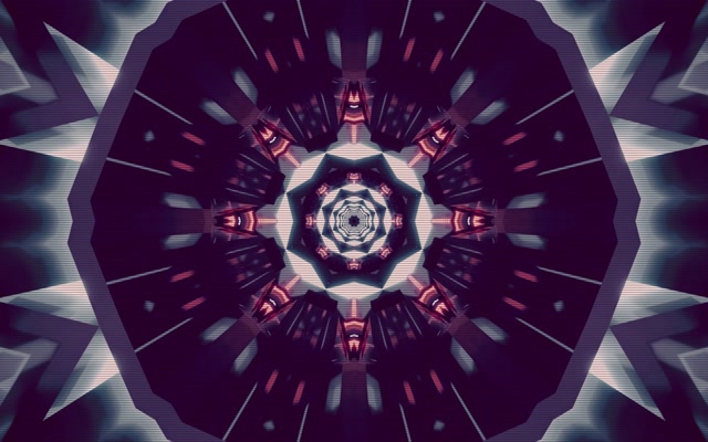 Lila Neon Tunnel Kaleidoskop Bildschirmschoner 16:10 MacBook 60fps VJ Loop