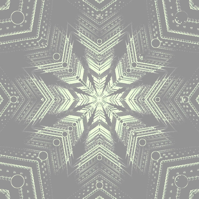 Schneeflocken Neon Tunnel Screensaver 1:1 Quadratisch 60fps VJ Loop Silberner Stern