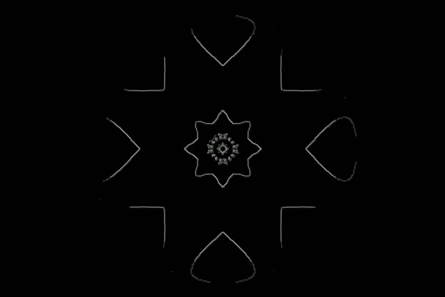 Neon Tunnel Fractal Snowflake 3:2 surface 60fps Screensaver Vj Loop