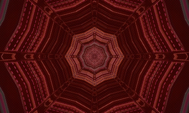 Vj loop Neon Tunnel Red Octagon Spiral 5:3 wide 60fps Screensaver