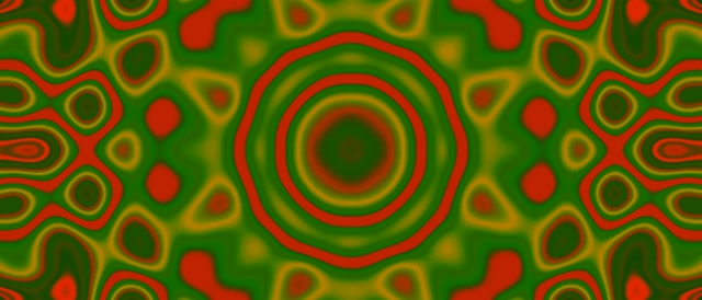 Neon Tunnel Orange Ripple Vortex VJ Loop 21:9 Ultrawide 60fps Bildschirmschoner