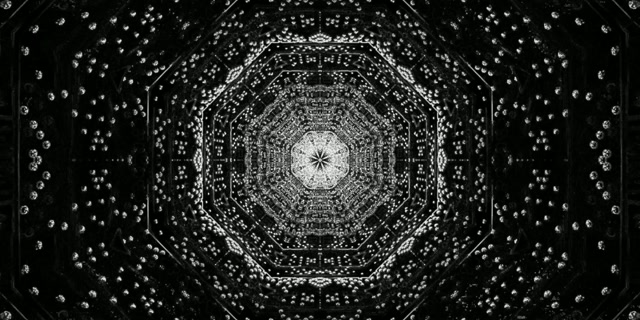 Neon Tunnel Octagon Fractal VJ Loop 2:1 Univisium 60fps Screensaver