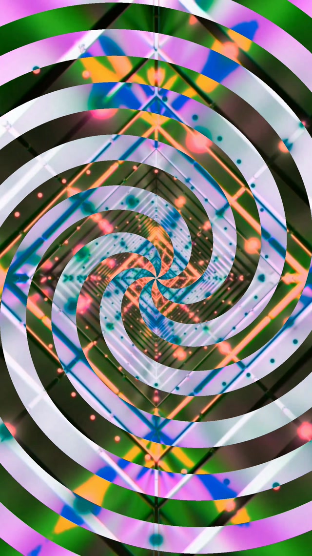Neon Tunnel Spiral Vortex VJ Loop 9:16 Reels 60fps Bildschirmschoner