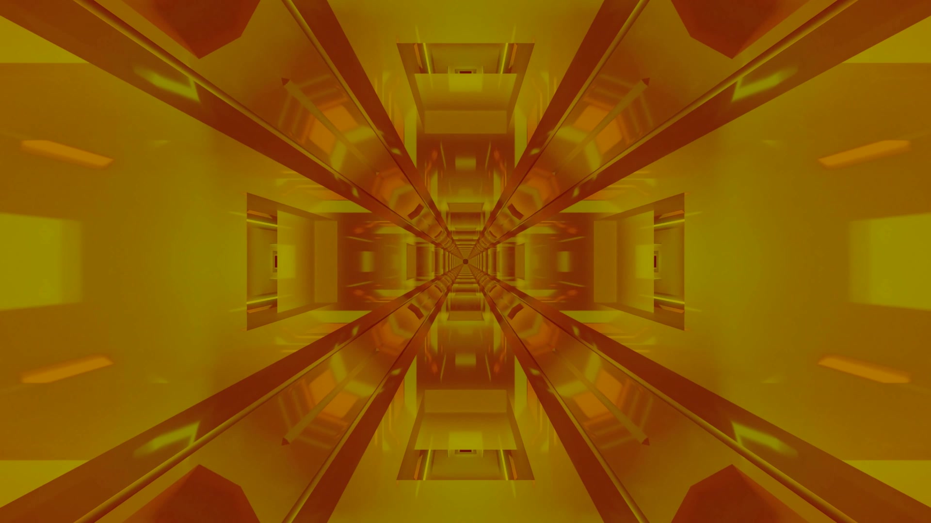 Amber Tunnel Bildschirmschoner 4K UHD 60fps Loopable Video PC