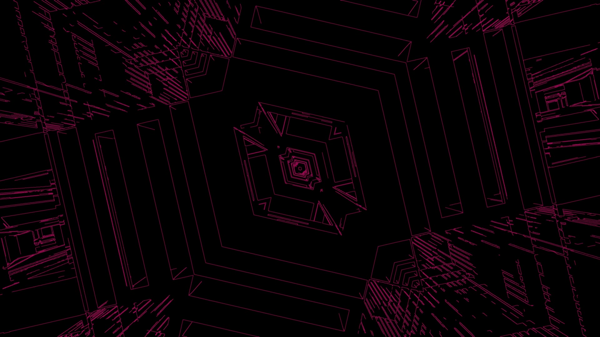 Magenta Cyber Tunnel Bildschirmschoner 4K UHD 60fps Live Wallpaper