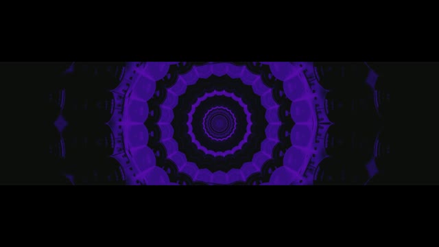 Lila Kosmisches Tunnel VJLoop - Abstrakter Geometrischer Motion Hintergrund