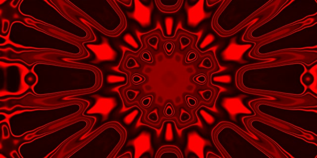 Neon Tunnel Rot Kaleidoskop Burst VJ Loop 2:1 Univisium 60fps Bildschirmschoner