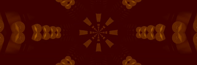 Neon Tunnel Kaleidoskop Bernstein Explosion VJ Loop 3:1 Triple Wide 60fps Bildschirmschoner