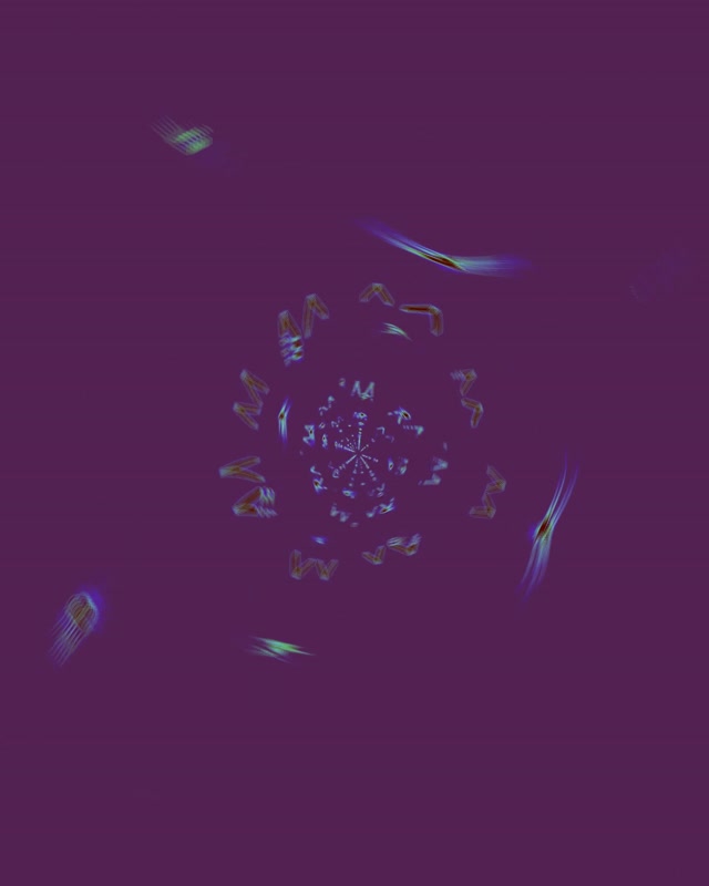 VJ Loop Neon Tunnel Fraktal Kaleidoskop Burst 4:5 Instagram 60fps Bildschirmschoner