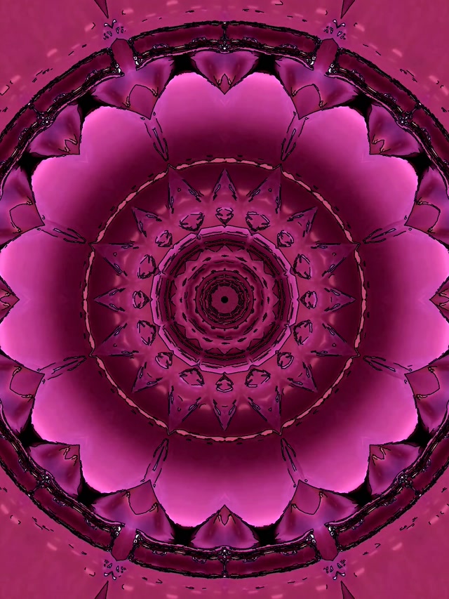 Rosa Magenta Neon Tunnel Blüte Bildschirmschoner 3:4 iPad Portrait 60fps Vj Loop