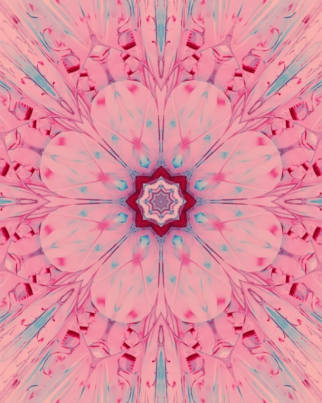 Neon Tunnel Rosa Mandala Kaleidoskop Vj Loop 4:5 Instagram 60fps Bildschirmschoner