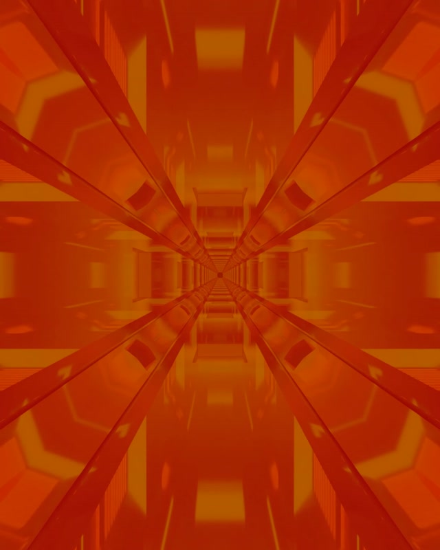 Golden Amber Neon Tunnel Kaleidoskop Vj Loop 4:5 Instagram 60fps Bildschirmschoner