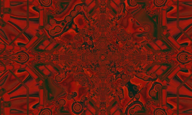 Roter Fraktal Kaleidoskop Neon-Tunnel VJ Loop 5:3 Wide 60fps Screensaver