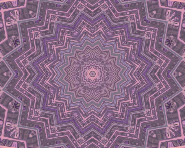 Neon Tunnel Lila Stern Kaleidoskop VJ Loop 5:4 Industrial 60fps Bildschirmschoner