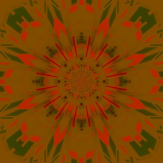 Neon Tunnel Kaleidoskop Burst VJ Loop 1:1 Square 60fps Bildschirmschoner