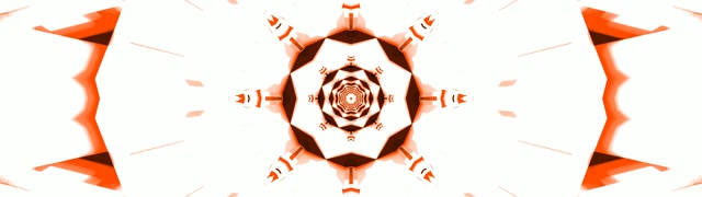 Rotes Kaleidoskop Neon Tunnel VJ Loop 32:9 Super Ultrawide 60fps Bildschirmschoner