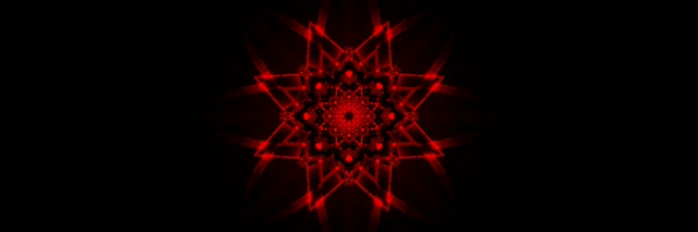 Rot Fraktal Mandala Neon Tunnel Vj Loop 3:1 Triple Wide 60fps Screensaver