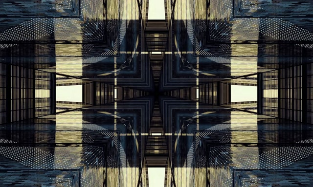 Neon Tunnel Gespiegeltes Gitter VJ Loop 5:3 Wide 60fps Bildschirmschoner