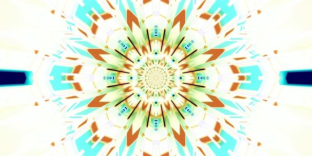 Neon Tunnel Kaleidoskop Explosion VJ Loop 2:1 Univisium 60fps Bildschirmschoner