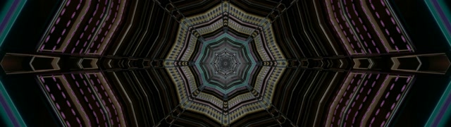 Neon Tunnel Bildschirmschoner 32:9 Super Ultrawide 60fps Dunkel Geometrisch VJLoop