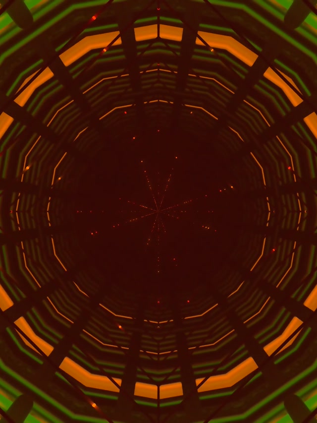 Neon Tunnel Radial Raster Vortex VJ Loop 3:4 iPad Portrait 60fps Bildschirmschoner