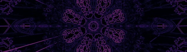 Neon Tunnel Lila Kaleidoskop VJ Loop 32:9 Super Ultrawide 60fps Bildschirmschoner