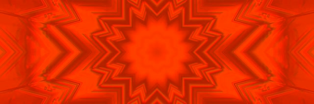 Roter Neon Tunnel Zickzack Stern VJ Loop 3:1 Triple Wide 60fps Bildschirmschoner