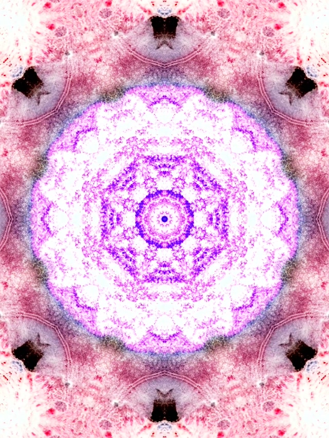 Pink Lila Neon Tunnel Mandala Bildschirmschoner 3:4 iPad Portrait 60fps VJ Loop