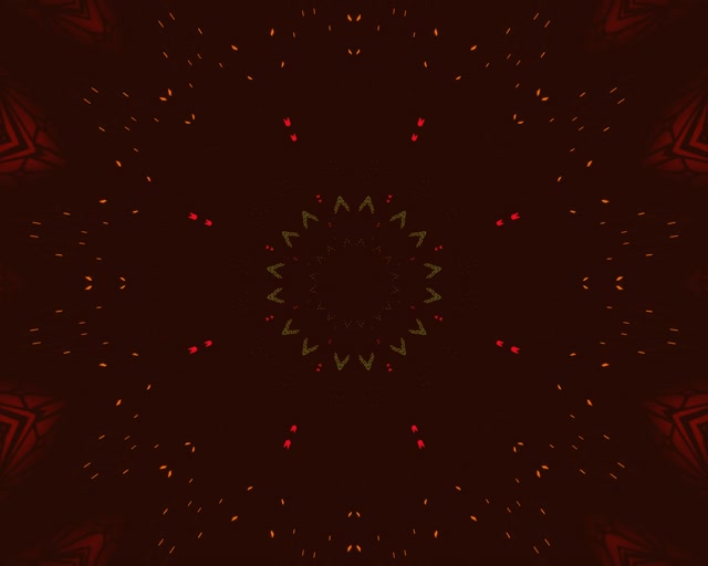 Neon Tunnel Rot Grün Mandala Stern VJ Loop 5:4 Industrial 60fps Bildschirmschoner