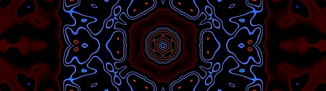 Neon Tunnel Kaleidoskop Blüte 32:9 Ultrawide 60fps Bildschirmschoner VJ Loop