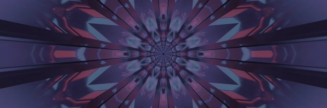Neon Tunnel Kaleidoskop Explosion VJ Loop 3:1 Triple Wide 60fps Bildschirmschoner