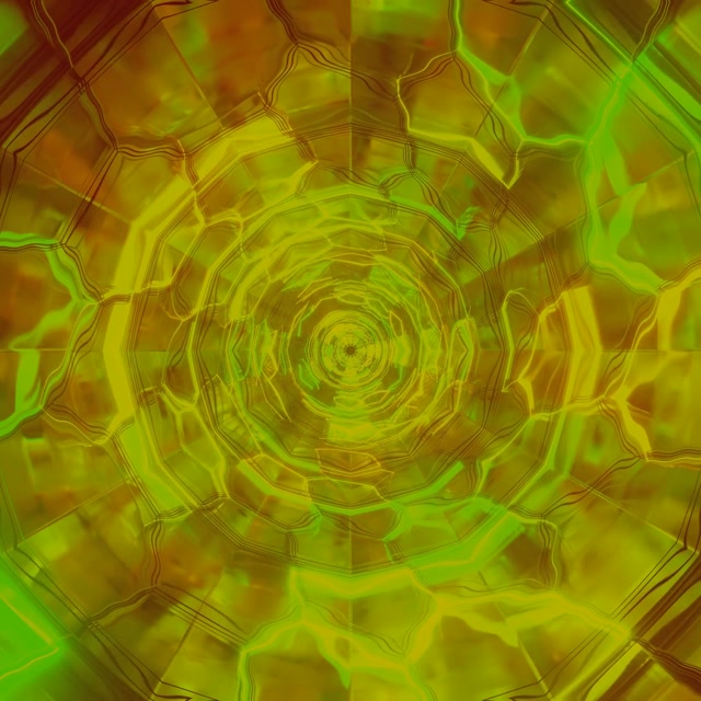 Neon Tunnel Spiral Sechseck Vortex VJ Loop 1:1 Quadrat 60fps Bildschirmschoner