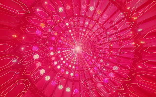 Neon Tunnel Pink Crystal Vortex VJ Loop 60fps 16:10 Macbook Bildschirmschoner