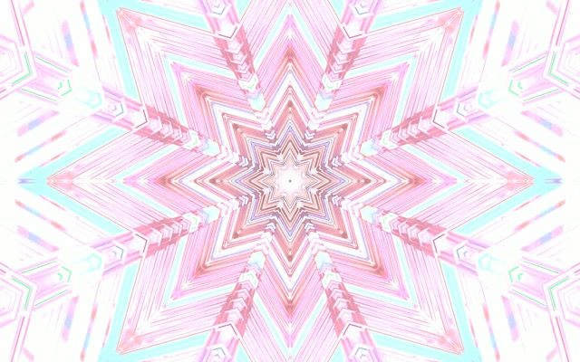 Neon Tunnel Rosa Stern Kaleidoskop Vj Loop 60fps 16:10 MacBook Screensaver