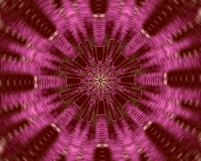 Neon Tunnel Rosa Kaleidoskop Explosion VJ Loop 5:4 industrial 60fps Bildschirmschoner