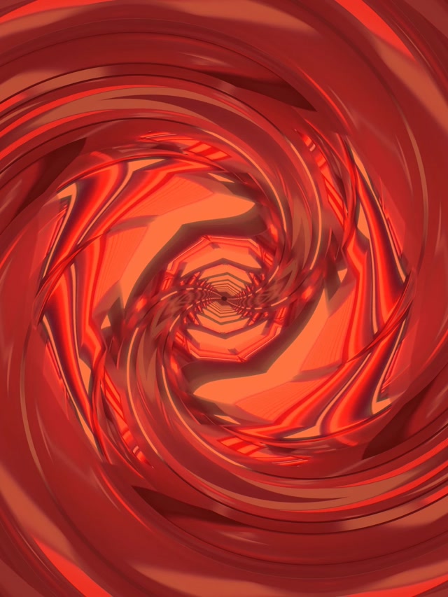 Roter Wirbelnder Neon Tunnel Vortex VJ Loop 3:4 iPad Portrait 60fps Bildschirmschoner