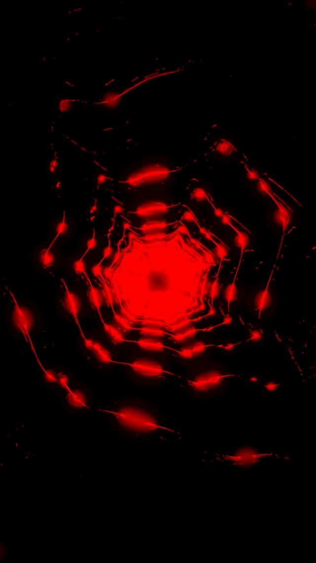 Red Pulsating Neon Tunnel Vortex | 9:16 Reels 60fps Screensaver Loop
