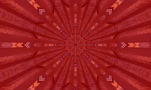 Red Kaleidoscope Neon Tunnel 5:3 Wide 60fps Screensaver Vj Loop