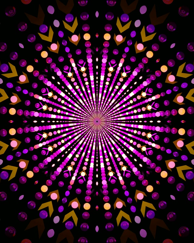 Neon Tunnel Radiant Dot Burst Screensaver 60fps 4:5 Instagram Vj Loop