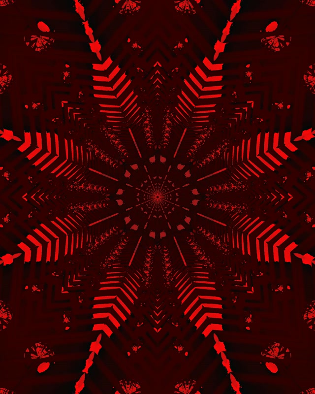 Red Neon Tunnel Star Vortex Vj Loop 4:5 Instagram 60fps Προστάσιας Οθόνης