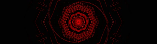 Red Neon Tunnel Octagon Vortex Vj Loop 32:9 Super Ultrawide 60fps Screensaver