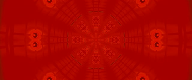 Red Octagon Neon Tunnel Vj Loop 2.39:1 Cinemascope 60fps Screensaver