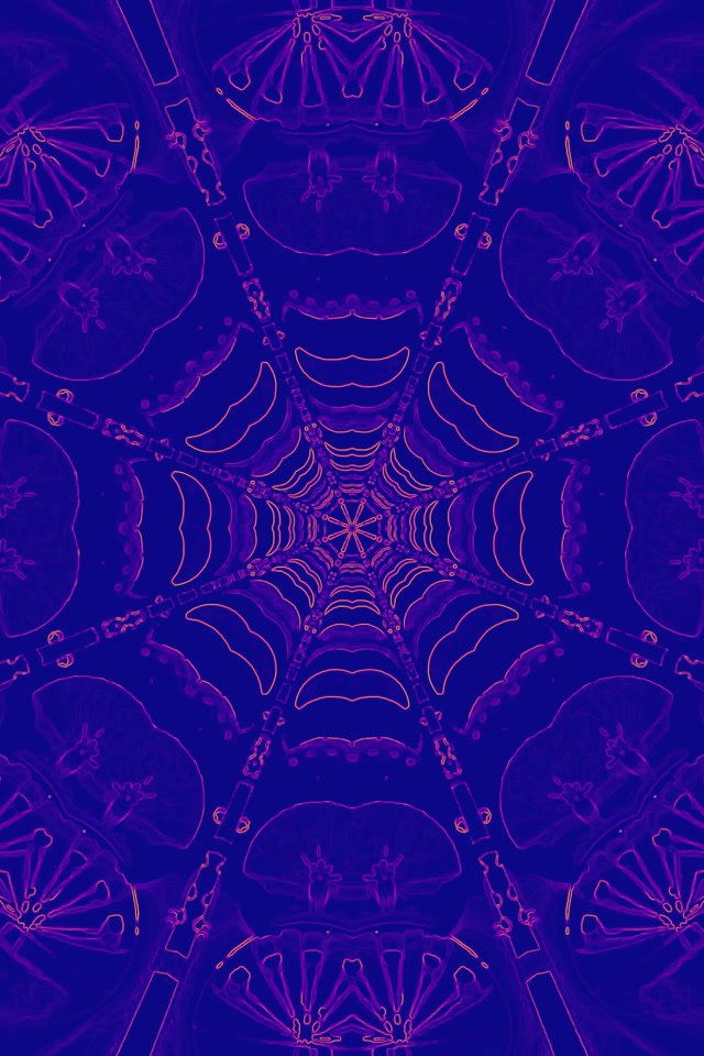 Νέον Τούνελ Καλειδοσκόπιο Ιστός 2:3 Portrait 60fps Screensaver Vj Loop