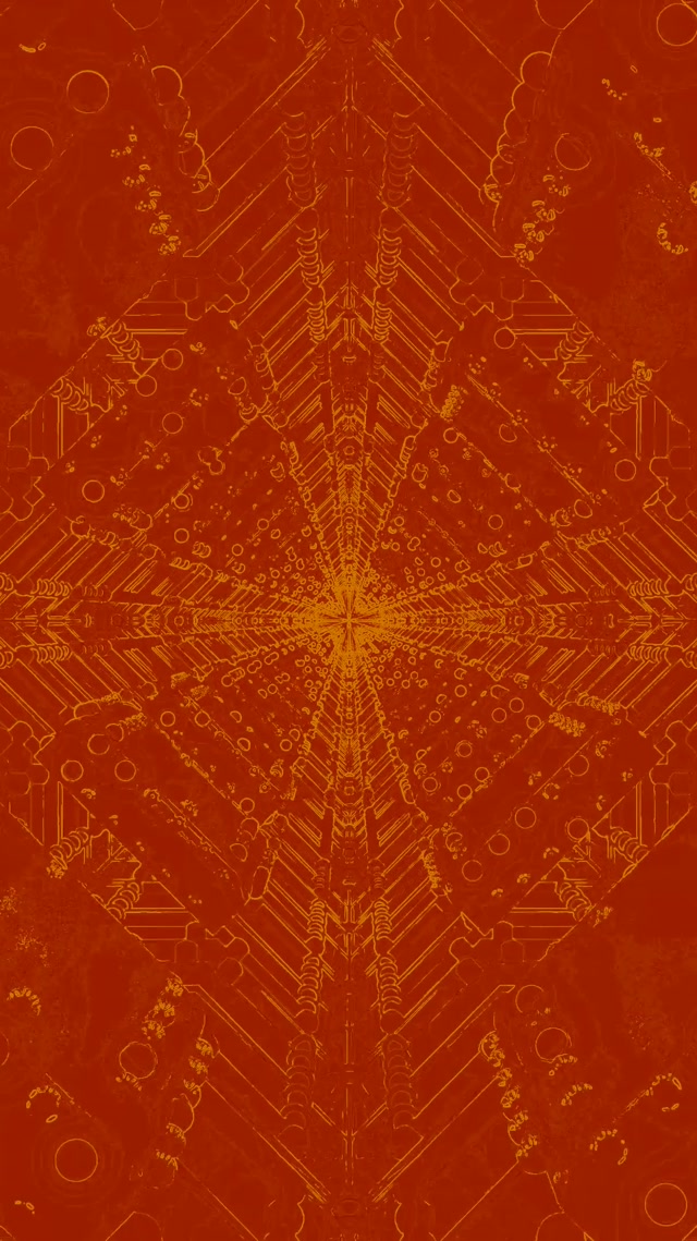 Neon Tunnel Kaleidoscope Star Burst VJ Loop 9:16 Reels 60fps Screensaver